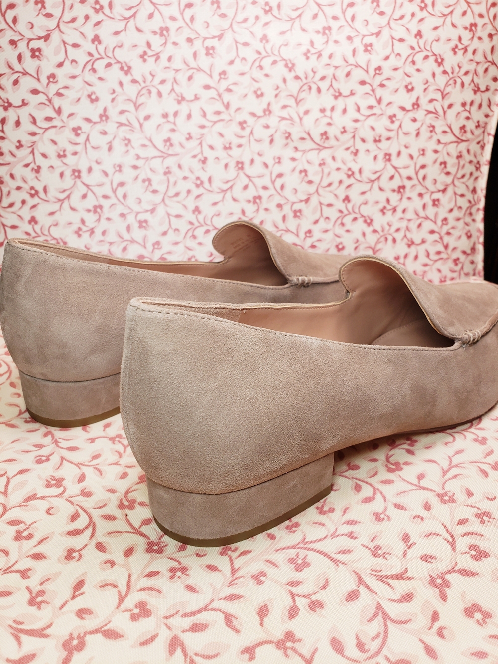 Cole Haan Taupe Suede Pointed-Toe Loafers for Women - Picture 4 of 7